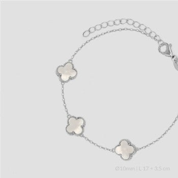 Pulsera Trébol Plata 925