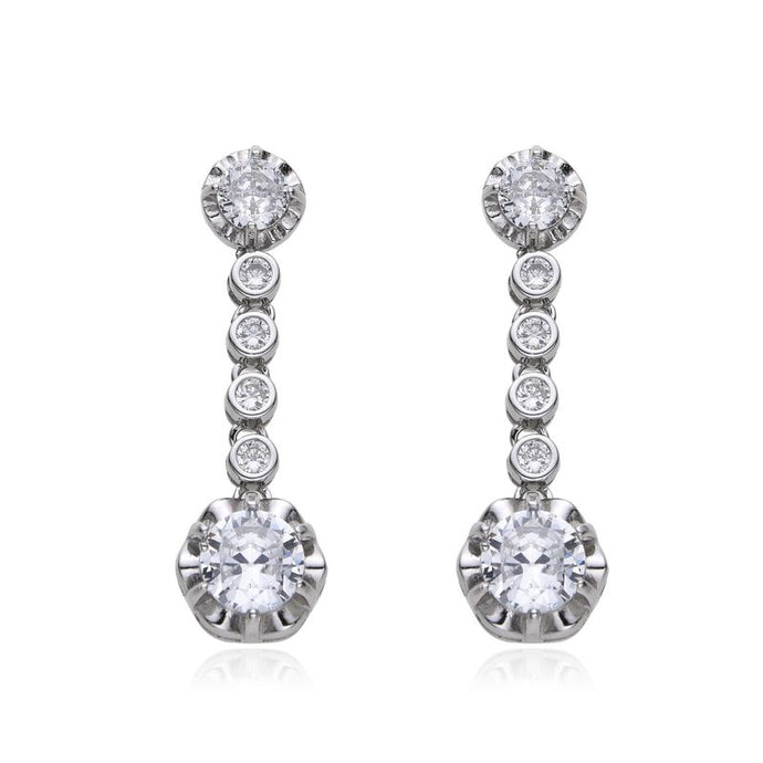 Pendiente Circonitas Delicado Plata925