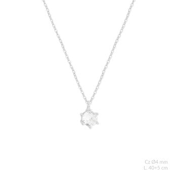 Collar punto de luz plata 925