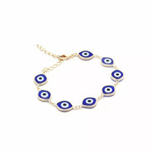 Cargar imagen en el visor de la galería, Pulsera Ojo griego Resina Azul
