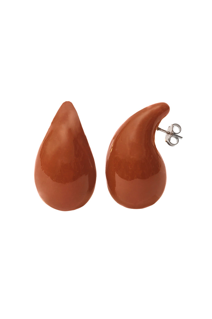 Pendiente Gota Marron P