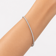 Cargar imagen en el visor de la galería, Pulsera Riviere 2mm Moissanite Plata925
