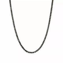 Cargar imagen en el visor de la galería, Collar Riviere Black plata
