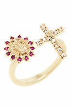 Cargar imagen en el visor de la galería, Anillo Religioso Cruz Colors
