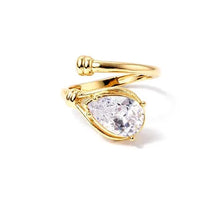 Cargar imagen en el visor de la galería, Anillo Gota Formas Dorado o Plata
