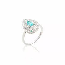 Cargar imagen en el visor de la galería, Anel Topazio en plata 925 com circonitas cravadas. Super chic,

Aro 19 BR / EUA 8

Joyas Hipoalergênicos e sem níquel.&nbsp;&nbsp;
