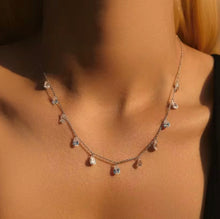 Cargar imagen en el visor de la galería, Collar Circonitas Gotas Plata 925
