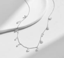 Cargar imagen en el visor de la galería, Collar gotas plata 925
