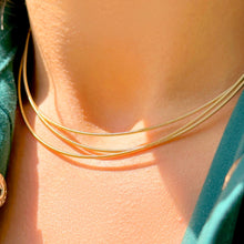 Cargar imagen en el visor de la galería, Collar Pulsera modelo cuerda guitarra en plata o en baño de oro 18k
