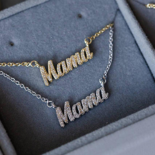 Collar Mama banado oro18k. Una semijoya de alta calidad