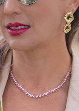 Cargar imagen en el visor de la galería, Collar Riviera, tennis Necklace circonitas en forma de corazón super de moda y ideales para fiesta o bodas.
