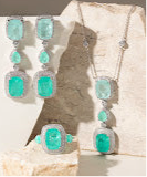 Cargar imagen en el visor de la galería, Collar largo turmalina em banho de rodio.

Joyas chiques para elevar seu look todos os dias.
