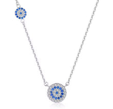 Cargar imagen en el visor de la galería, Collar ojo griego plata 925 redondo, con un mini ojo como detalle, en baño de rodio. Un collar súper delicado para usar todos los días . Ideales para mesclar con collares largos Wal Barros.

45cm.

joyas hipoalergénicas y sin níquel.
