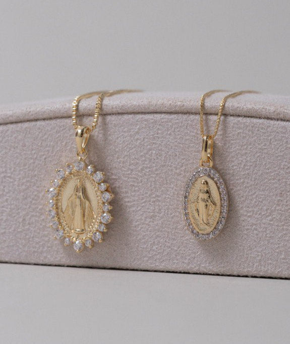 Collar Mini Nuestra Señora Circonitas P & M