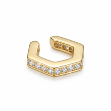 Cargar imagen en el visor de la galería, Earcuff Hexagonal Circonitas
