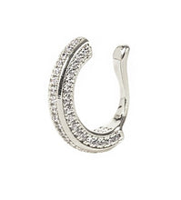 Cargar imagen en el visor de la galería, &lt;p&gt;Earcuff fino plata con mini circonitas cravejadas en baño de rodio.&lt;/p&gt; &lt;p&gt;Super comodo.&lt;/p&gt;
