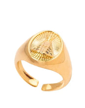 Cargar imagen en el visor de la galería, Mini Anillo, mini tallas, "dedinho" nuestra señora aparecida ajustable en baño de oro18k

 

Joyas hipoalergenicas y sin niquel.

Tamaño Aro 9 BRASIL como referência 
