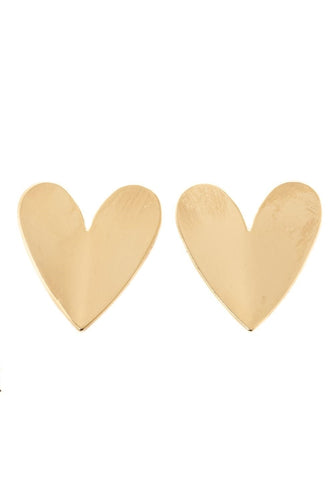 <p>Pendiente en forma de Corazón en baño de oro 18k o en baño de rodio .Tendencia de moda, con todas las influencers.</p> <p>Súper comoda y leve. Hipoalergicas y sin niquel.</p>