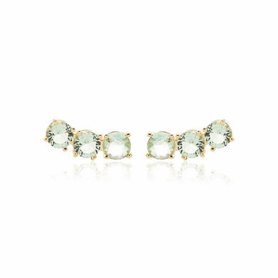 Pendiente cristal turmalina light en baño de Oro18k . ¡chic & fashion! 

Super leve! Ideal para mesclar collares Wal Barros

joyas hipoalergénicas y sin níquel 