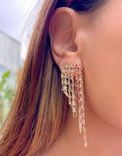 Cargar imagen en el visor de la galería, pendiente franja largo con cristales coloridos
