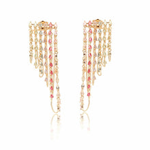 Cargar imagen en el visor de la galería, pendiente franja largo con cristales coloridos
