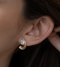 Cargar imagen en el visor de la galería, Pendiente Gota Dorado o Plata
