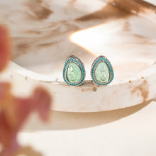 Cargar imagen en el visor de la galería, Conjunto Gota Jade Plata
