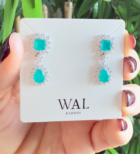 Pendiente turmalina gota & cuadrado en plata925 delicado, una joya eterna. ¡chic & fashion!

Tamaño: 5.5cm