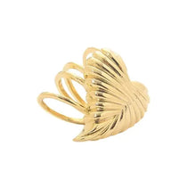 Cargar imagen en el visor de la galería, Earcuff Piercing corazón encaje orgánico en baño de oro 18k

.Super comodo.

joyas hipoalergénicas y sin níquel.
