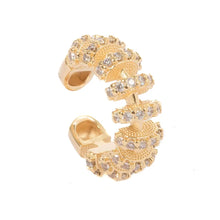 Cargar imagen en el visor de la galería, Earcuff &amp; Piercing Minimalista Dorado
