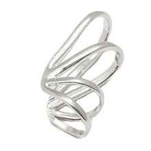 Cargar imagen en el visor de la galería, Earcuff Asa líneas Plata o Dorado
