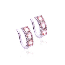 Cargar imagen en el visor de la galería, Earcuff Turmalina Rosa Plata
