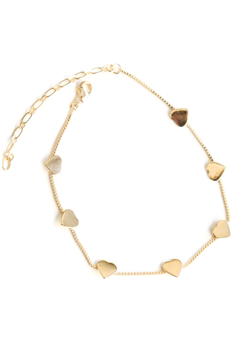 Pulsera Corazones Oro