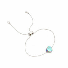 Cargar imagen en el visor de la galería, Pulsera delicada esmeralda colombiana con circonitas coloridas plata 925 . Una semijoya exclusiva e perfecta de alta calidad Wal Barros Brand.

tamaño Circunferencia 17cm ajustable 
