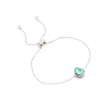 Cargar imagen en el visor de la galería, Pulsera delicada esmeralda colombiana con circonitas coloridas en plata 925. Una semijoya exclusiva e perfecta de alta calidad Wal Barros Brand.

tamaño Circunferencia 17cm ajustable
