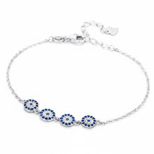 Cargar imagen en el visor de la galería, Pulsera ojos en plata 925
