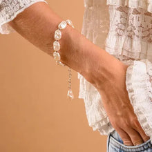 Cargar imagen en el visor de la galería, Pulsera Perlas Formas Plata
