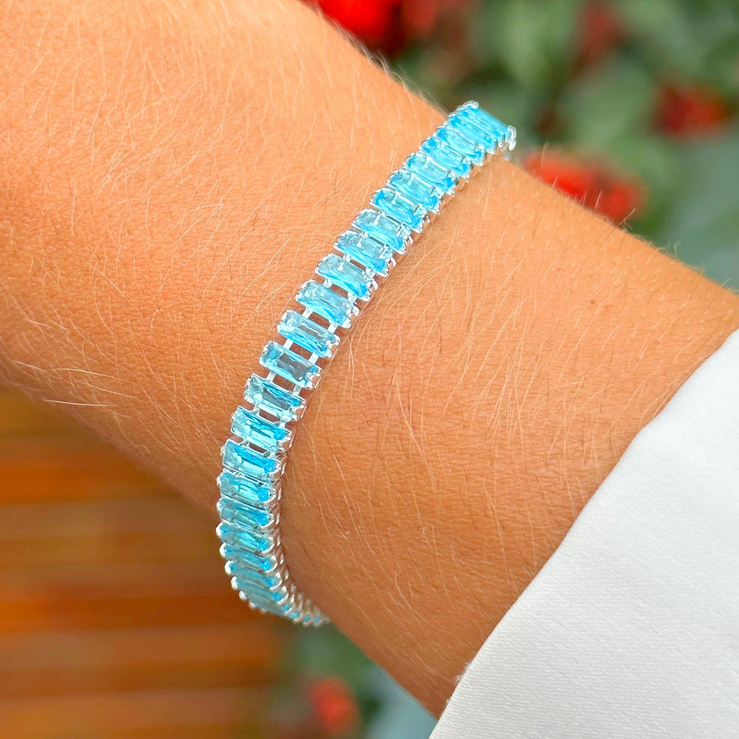 Pulsera Riviere Azul Turquesa