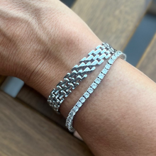 Cargar imagen en el visor de la galería, Pulsera Riviere plata925
