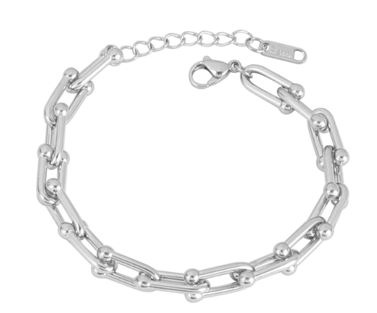 Pulsera cadena dorado elo en acero Inoxidable dorado super leve para mesclar con otros pulseras Wal Barros brand.  Pulsera 17cm + ajuste.  Tenemos el collar cadena acero para conjunto 45cm + 5cm ajustable 