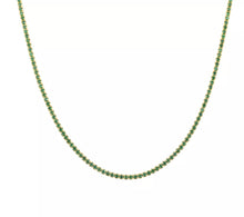 Cargar imagen en el visor de la galería, Collares Rivieres en plata 925 o con baño de oro.   Tamaños 2mm 40cm.
