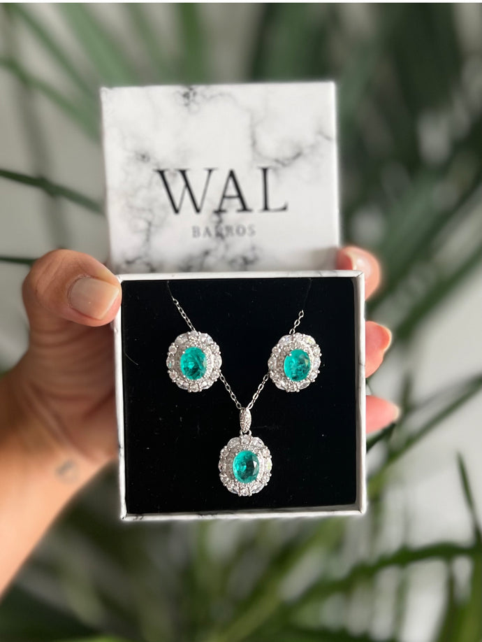 Conjunto Turmalina Paraíba Plata