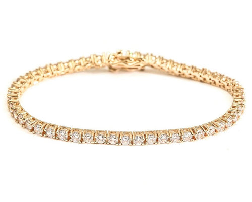 Pulsera Riviera Circonitas en baño de oro 18k