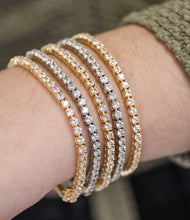 Cargar imagen en el visor de la galería, Pulsera Riviera Circonitas en baño de oro 18k
