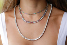 Cargar imagen en el visor de la galería, Collar riviera rainbow plata 925
